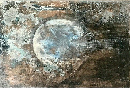 Blue planet geschilderd door Gemstones-Art