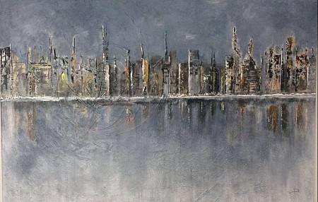 Skyline geschilderd door Gemstones-Art