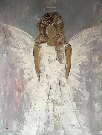 Angel of trust geschilderd door Gemstones-Art